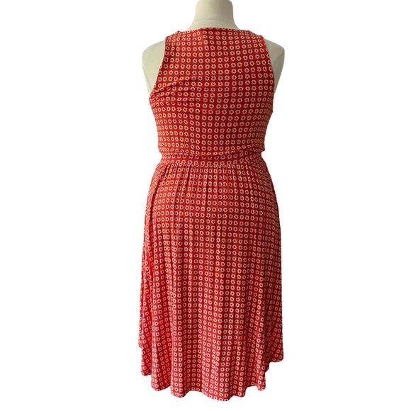 Maeve Anthropologie Size 1X Tangerine Orange Brianne Floral Cowl Neck Midi Dress - Picture 9 of 16